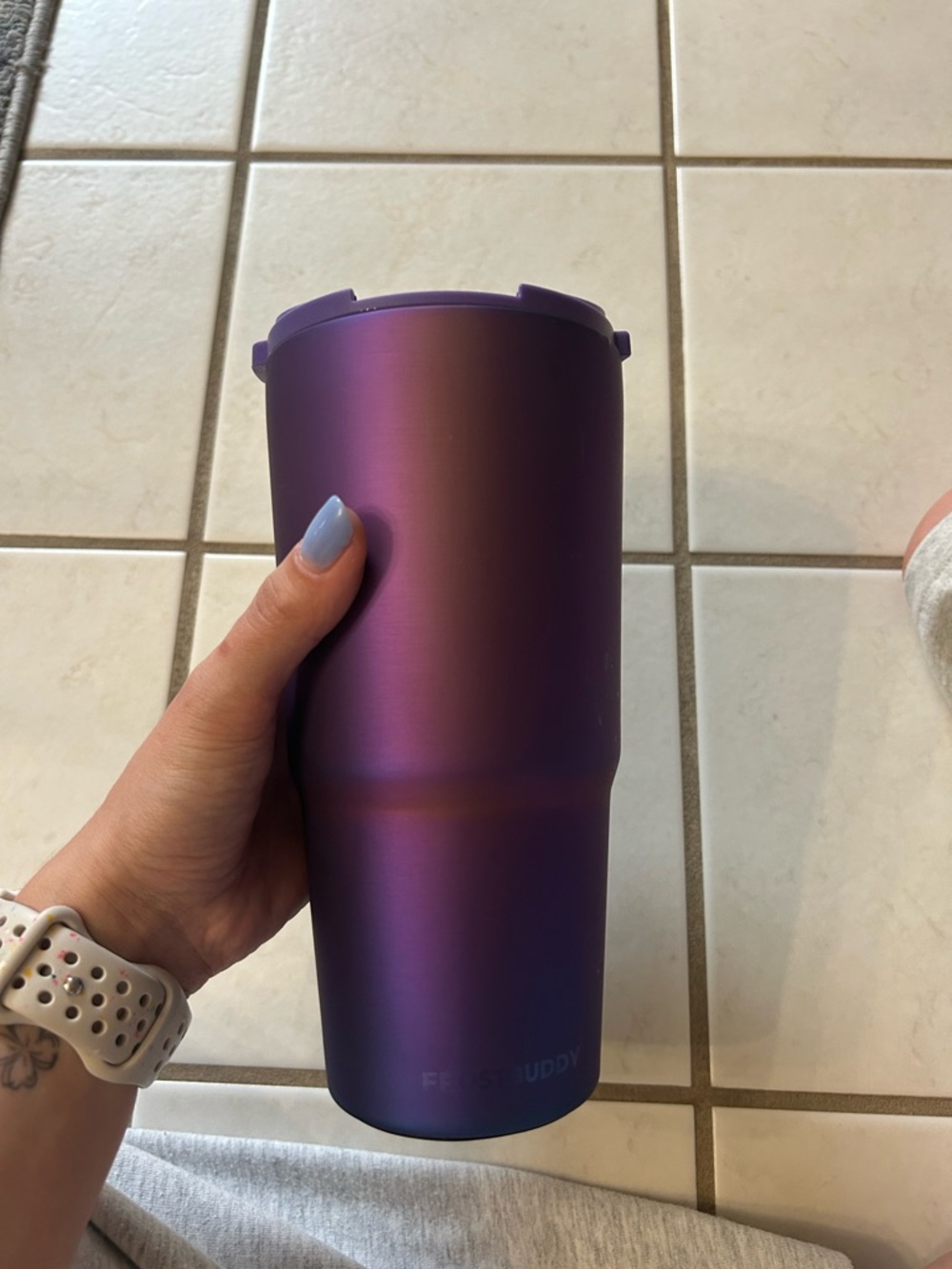 Frost Buddy- Iridescent Purple Travel Tumbler - Picture 2 of 5